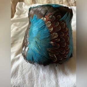 Vintage Ranleigh Feather Cocktail Hat — Teal Pheasant Statement Piece